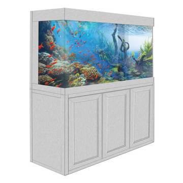 AquaDream 175 Gallon White Oak Fish Tank Aquarium AD-1560-WO – Mancave King